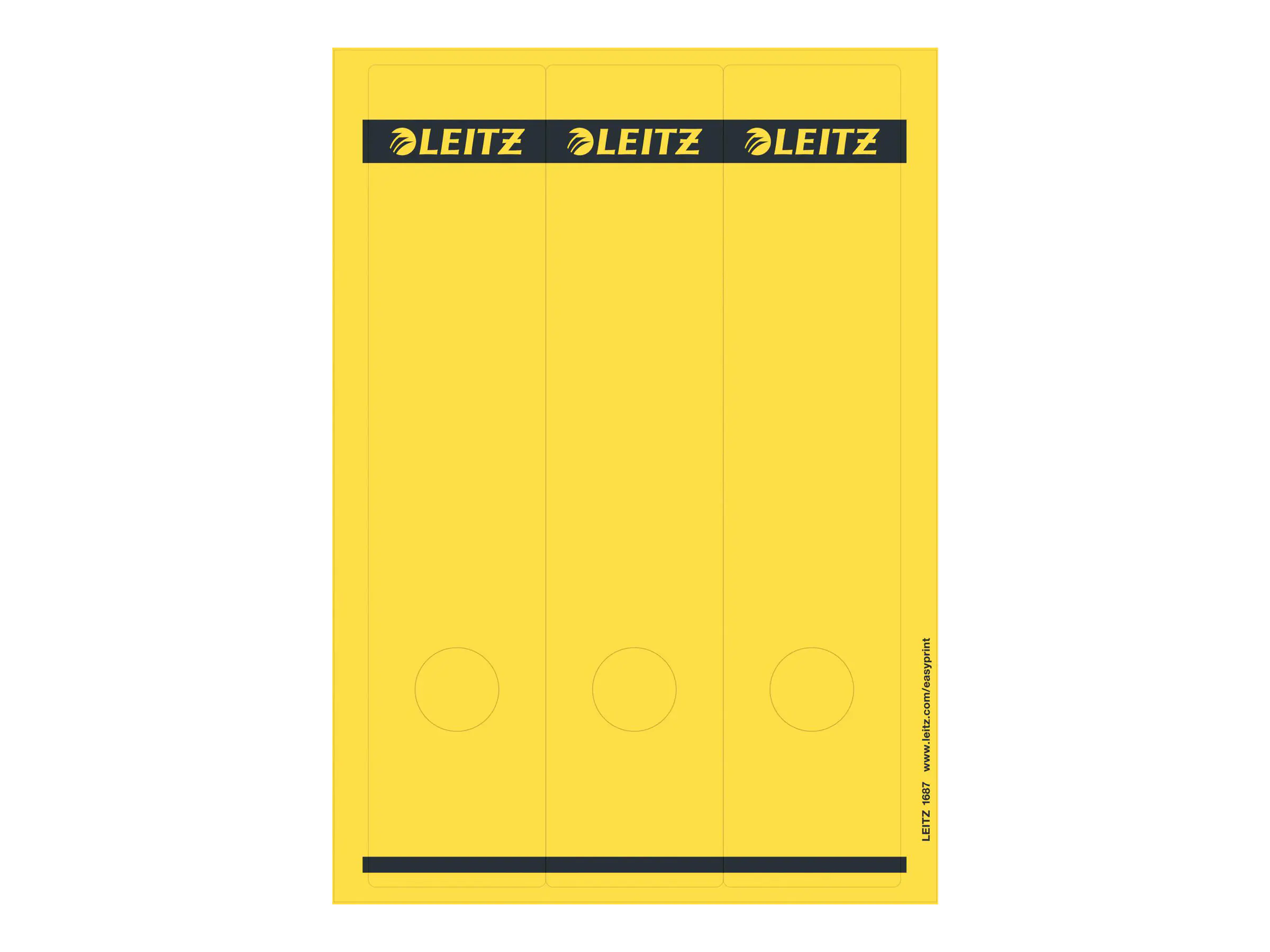 Esselte Leitz Ordneretiketten - Gelb (Packung mit 75) 16870015