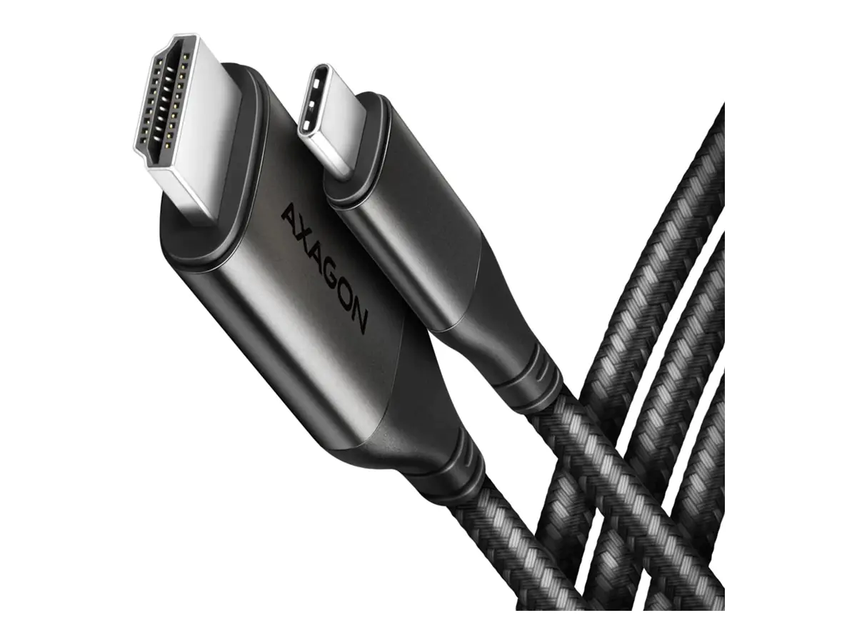 AXAGON RVC-HI2MC - Videoadapter - USB-C männlich zu HDMI männlich - 1.8 m - Schwarz - 4K60Hz (4096