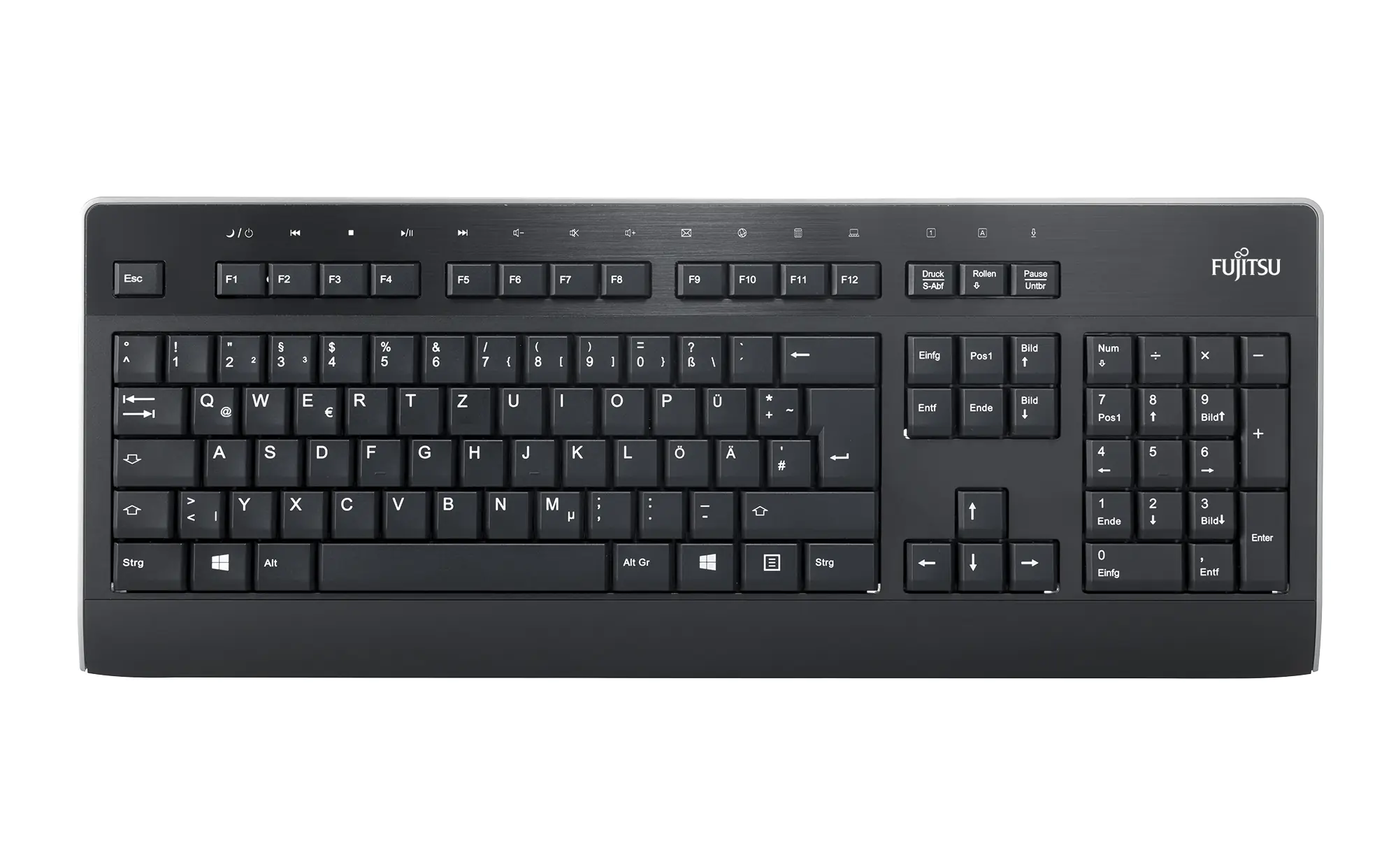 Fujitsu KB955 - Tastatur - USB - Deutsch - für Celsius M7010, R970; FUTRO S5010, S7010, S9010; LIFEBOOK U7310, U7410, U7510, U9310