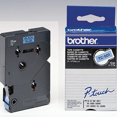 Brother - Schwarz, Blau - Rolle (1,2 cm x 7,7 m) 1 Stck. Druckerband - für P-Touch PT-15, PT-20, PT-2000, PT-3000, PT-500, PT-5000, PT-6, PT-8, PT-8E Brother - Schwarz, Blau - Rolle (1,2 cm x 7,7 m) 1 Stck. Druckerband - für P-Touch PT-15, PT-20, PT-2000, PT-3000, PT-500, PT-5000, PT-6, PT-8, PT-8E