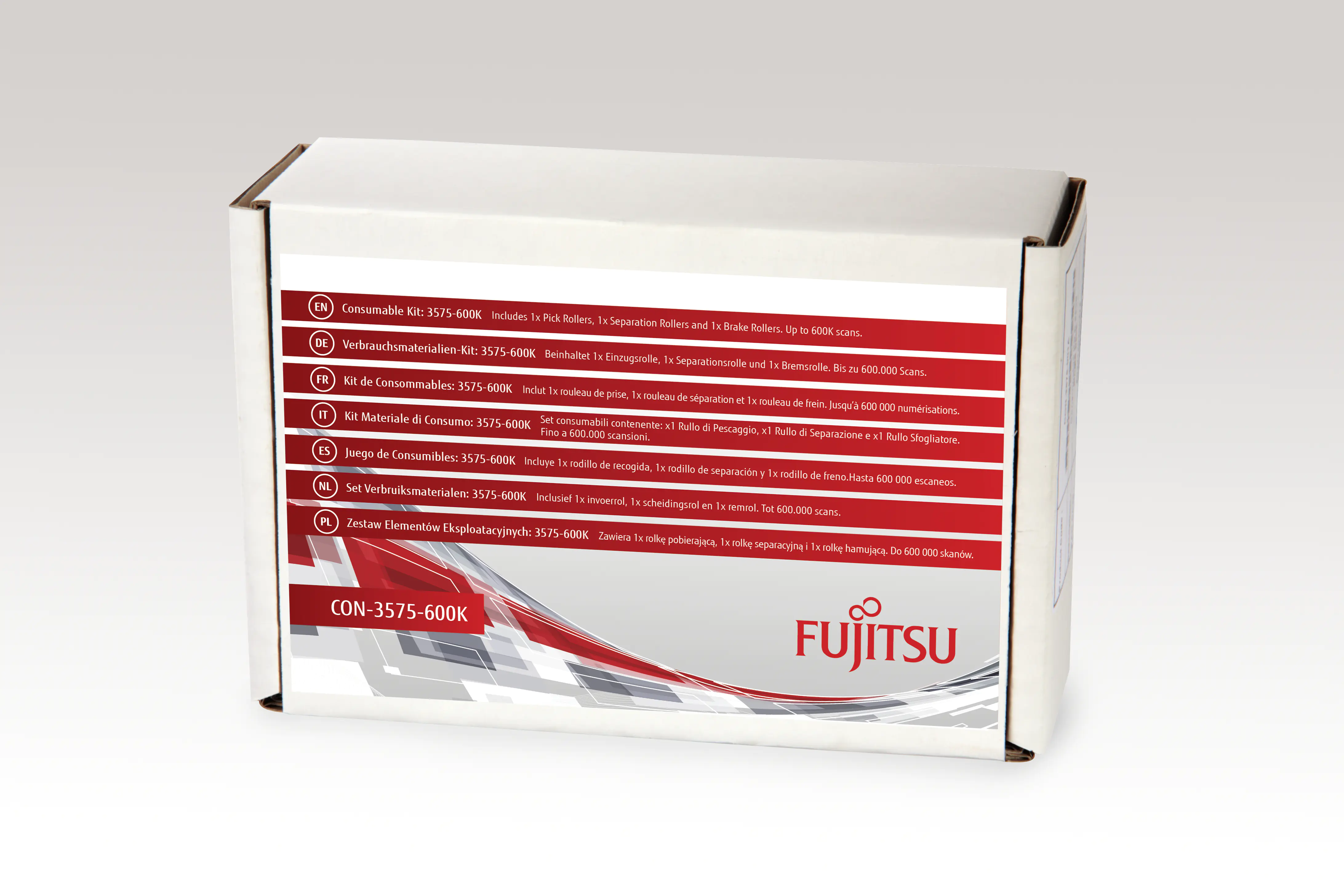 Fujitsu Consumable Kit: 3575-600K - Scanner - Verbrauchsmaterialienkit - für fi-6400, 6800