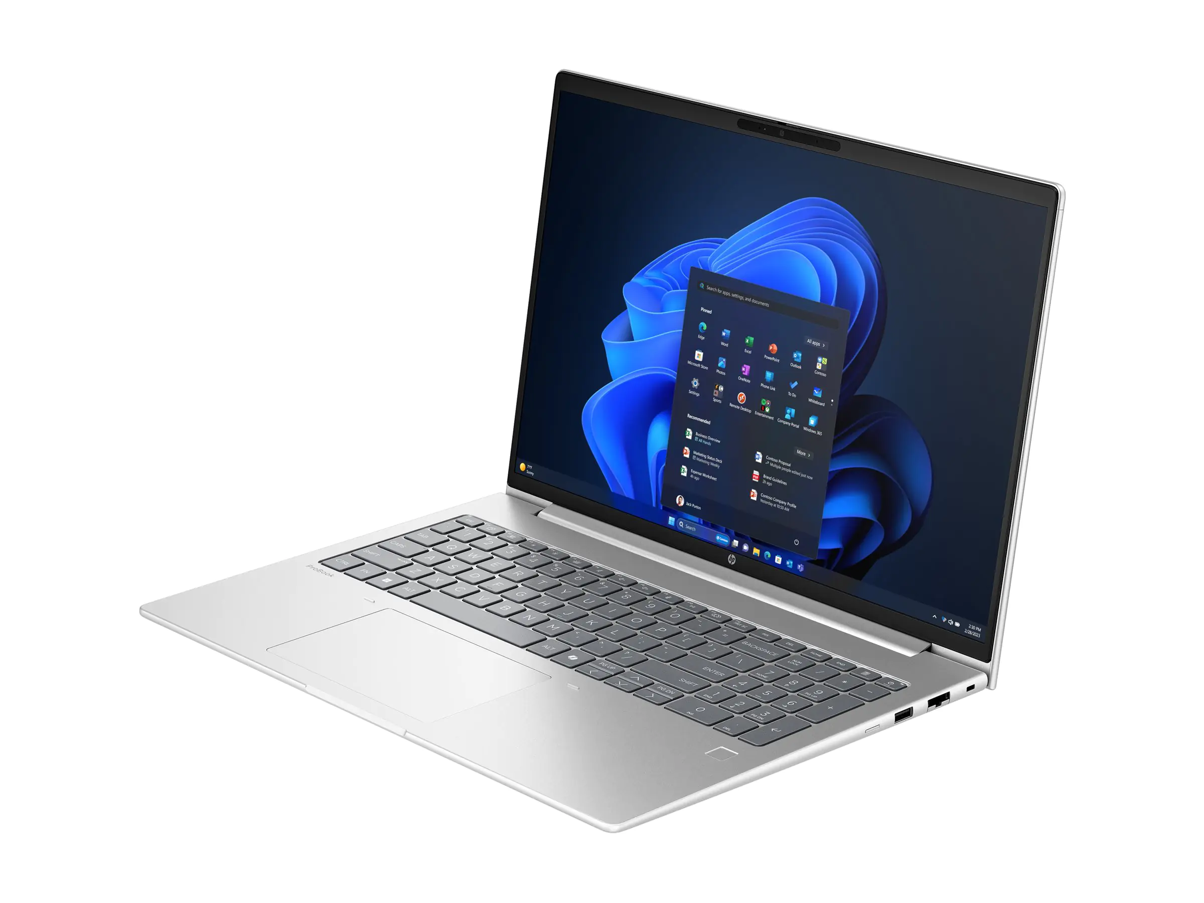 HP ProBook 4 G1a Notebook - 177-Grad Scharnierdesign - AMD Ryzen 7 250 - Win 11 Pro - Radeon 780M - 16 GB RAM - 512 GB SSD NVMe - 40.6 cm (16") C51HNET#AKD