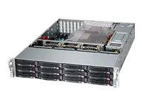 Supermicro SC826 BE1C4-R1K23LPB - Rack-Montage - 2U - verbessertes, erweitertes ATX - SATA/SAS - Hot-Swap 1200 Watt - Schwarz