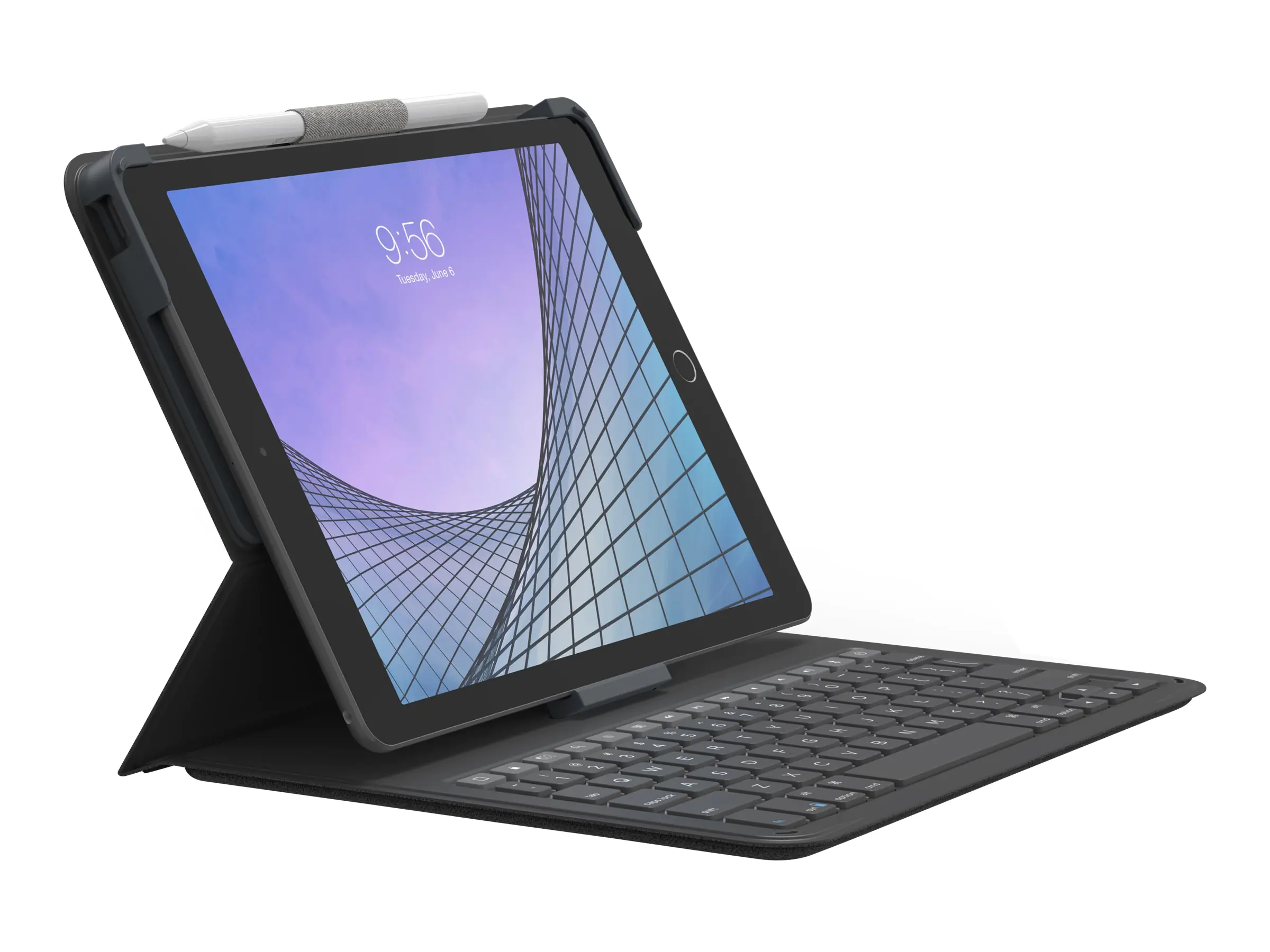 ZAGG Messenger Folio 2 - Tastatur und Foliohülle - Bluetooth - QWERTZ - Deutsch - holzkohlefarben Tastatur, holzkohlefarben Gehäuse - für Apple 10.2-inch iPad (7. Generation, 8. Generation) 103007172