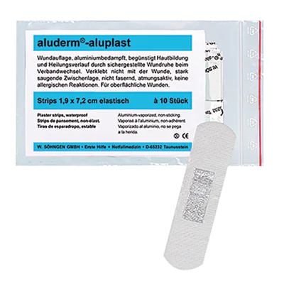 aluderm Pflasterstrip aluplast 1009166 1,9x7,2cm el. 10 St./Pack. aluderm Pflasterstrip aluplast 1009166 1,9x7,2cm el. 10 St./Pack.