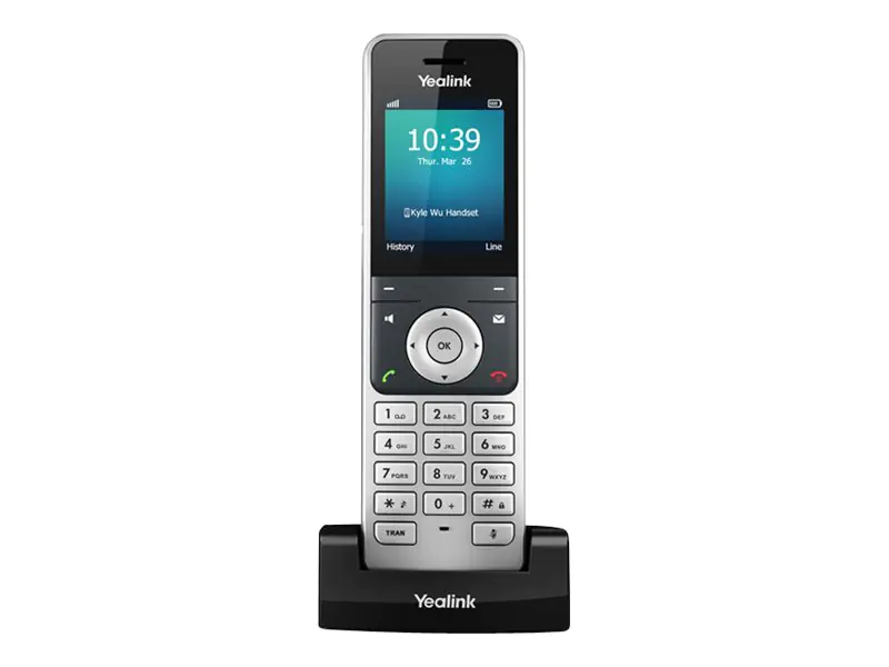 Yealink SIP-W56H, Schwarz, Silber, LCD, 6,1 cm (2.4"), 240 x 320 Pixel, Lithium, 30 h