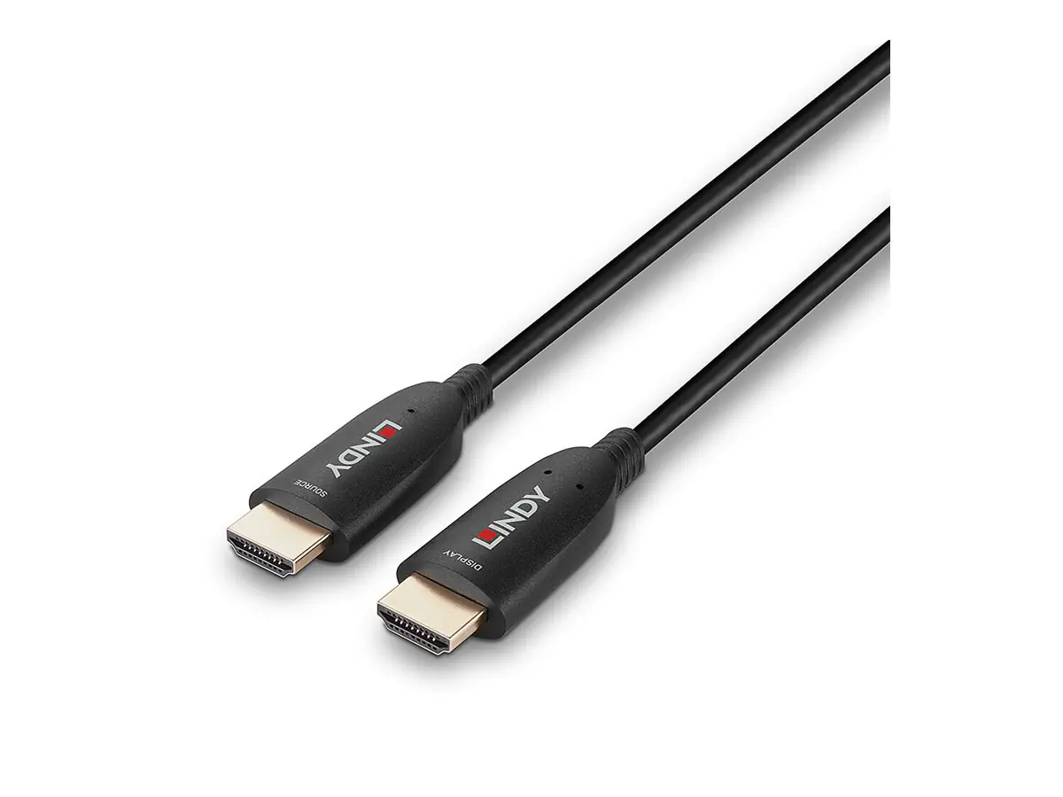 Lindy HDMI-Kabel - HDMI männlich zu HDMI männlich - 70 m - Hybrid Kupfer/Kohlefaser - Schwarz - un