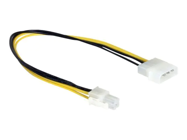 Delock - Netzteil - Netzstecker P4 (M) zu interne Stromversorgung, 4-polig (M) - 30 cm