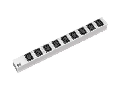 Bachmann Steckdosenleiste (Rack - einbaufähig) - Eingabe, Eingang IEC 60320 C20 - Ausgangsanschlüsse: 9 - 1U - 48.3 cm (19") 333.6163