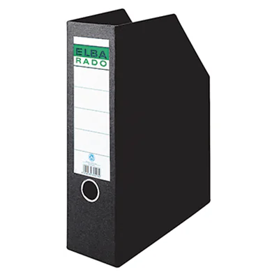 ELBA Stehsammler 100420838 DIN A4 85mm Hartpappe schwarz