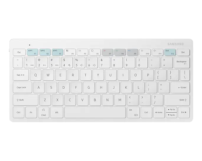 Samsung Smart Keyboard Trio 500 EJ-B3400 - Tastatur - kabellos - Bluetooth 5.0 - QWERTZ - Deutsch - weiß