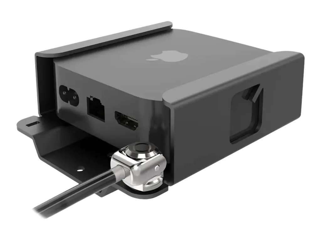 Compulocks Apple TV Security Mount (4K 3rd Gen) (2022) - Befestigungskit (Sicherheitsklammer, Verriegelungskopf) - belüftet - für Medienbox - verriegelbar - hochwertiges Aluminium - Schwarz - für Apple TV 4K (3rd generation) Compulocks Apple TV Security Mount (4K 3rd Gen) (2022) - Befestigungskit (Sicherheitsklammer, Verriegelungskopf) - belüftet - für Medienbox - verriegelbar - hochwertiges Aluminium - Schwarz - für Apple TV 4K (3rd generation)
