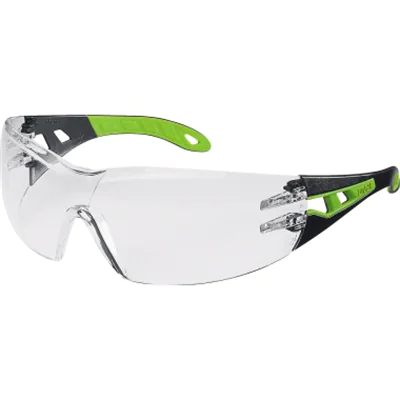 uvex Schutzbrille pheos 9192225 HC/AF schwarz/grün/farblos uvex Schutzbrille pheos 9192225 HC/AF schwarz/grün/farblos