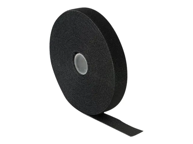 Delock Klettverschluss - 10 m - Schwarz 18716