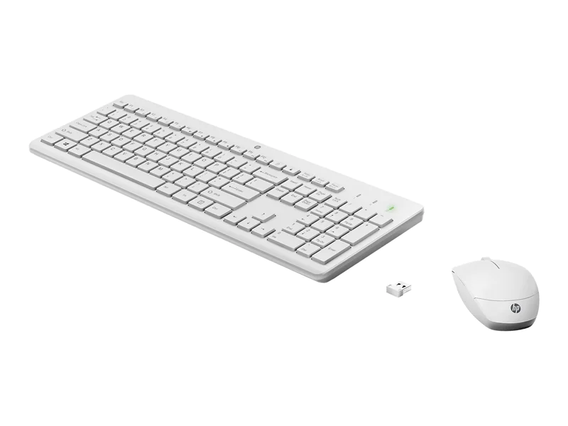 HP 230 - Tastatur-und-Maus-Set - kabellos - 2.4 GHz - Deutsch - weiß - für HP 24; Laptop 14, 14s, 15, 15s, 17; Pavilion 24, 27; Pavilion Laptop 13, 14, 15 HP 230 - Tastatur-und-Maus-Set - kabellos - 2.4 GHz - Deutsch - weiß - für HP 24; Laptop 14, 14s, 15, 15s, 17; Pavilion 24, 27; Pavilion Laptop 13, 14, 15