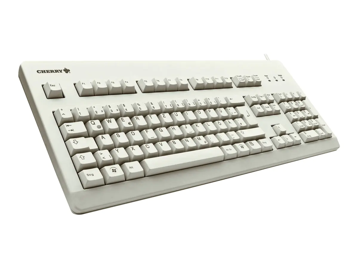 Cherry Tastatur Classic Line G80-3000 Verkabelt Deutsch G80-3000LSCDE-0 Hellgrau