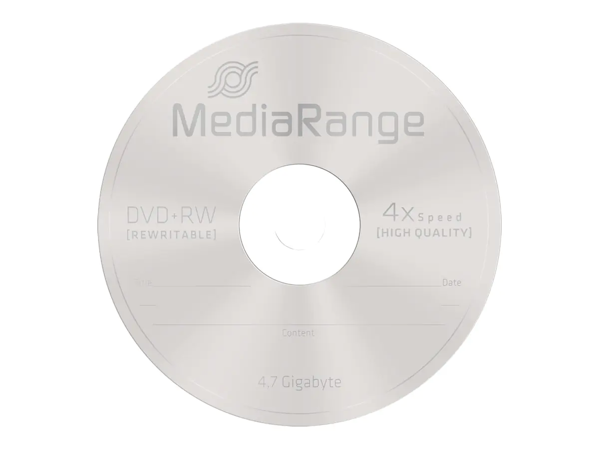 MediaRange - 10 x DVD+RW - 4.7 GB (120 Min.) 4x - Spindel