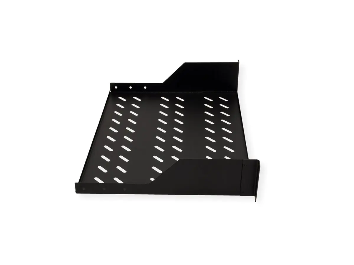 ROLINE 19 Zoll Fachboden 2 HE 350 T 25kg Tragkraft schwarz