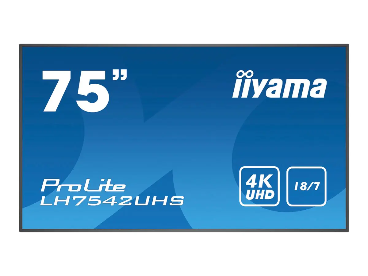 Iiyama ProLite LH7542UHS-B3 - 190 cm (75") Diagonalklasse (189 cm (74.5")