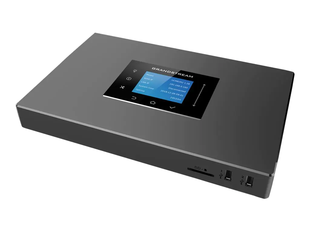 Grandstream UCM6302 - IP-PBX - 2 FXO-Ports - 2 FXS-Ports - 3 x 10/100/1000