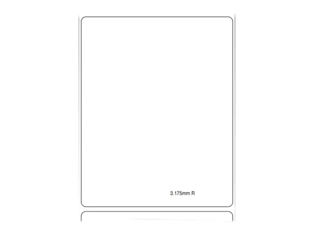 Zebra Z-Perform 1000D - Papier - seidig - permanenter Acrylklebstoff - unbeschichtet - weiß