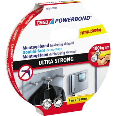 tesa Powerbond® Ultra Strong 55792-00001-00 5m:19 weiß tesa Powerbond® Ultra Strong 55792-00001-00 5m:19 weiß