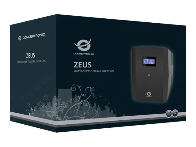 Conceptronic Zeus 03E - USV - Wechselstrom 220-240 V