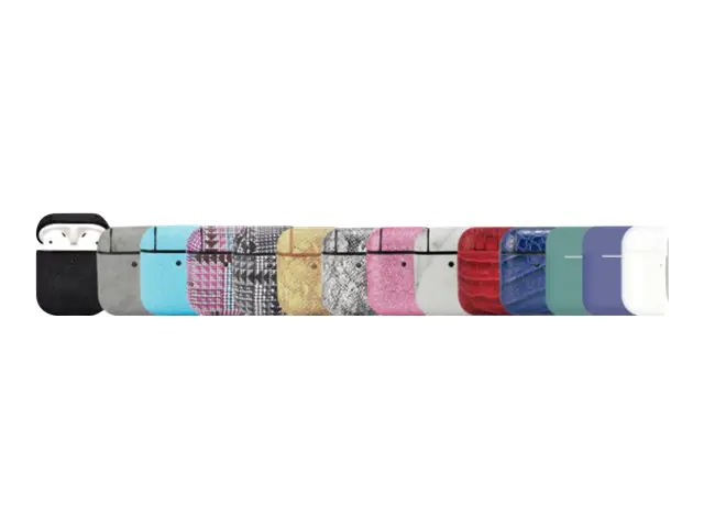 TerraTec Air Box - Tasche für kabellose Ohrhörer - Polycarbonat - Marineblau - für Apple AirPods (1. Generation, 2. Generation)