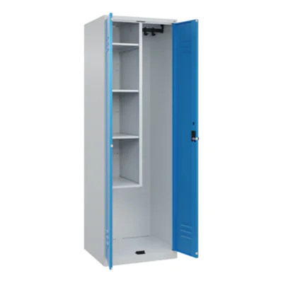 C+P Putzmittelschrank Classic PLUS 600 x 1.850 x 500 mm (B x H x T) Stahl Farbe der Front: lichtblau Farbe des Korpus: lichtgrau C+P Putzmittelschrank Classic PLUS 600 x 1.850 x 500 mm (B x H x T) Stahl Farbe der Front: lichtblau Farbe des Korpus: lichtgrau