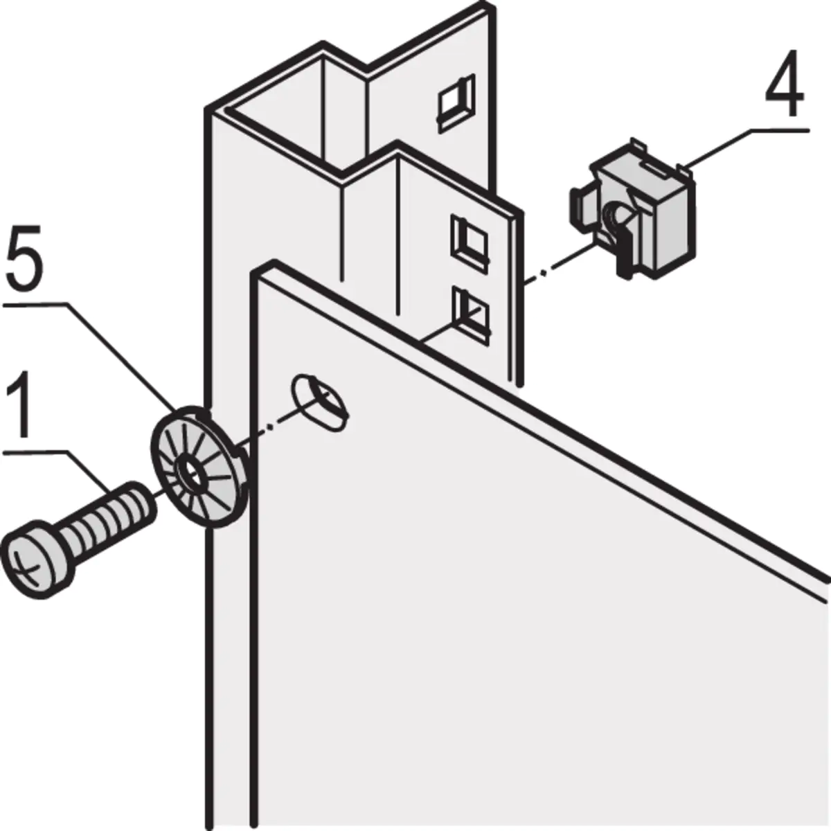 SCHROFF EARTHING CAGE NUT M6 10PCS