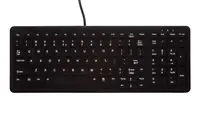 Active Key AK-CB7000F - Standard - Verkabelt - USB - Membran-Schlüsselschalter - QWERTZ - Schwarz