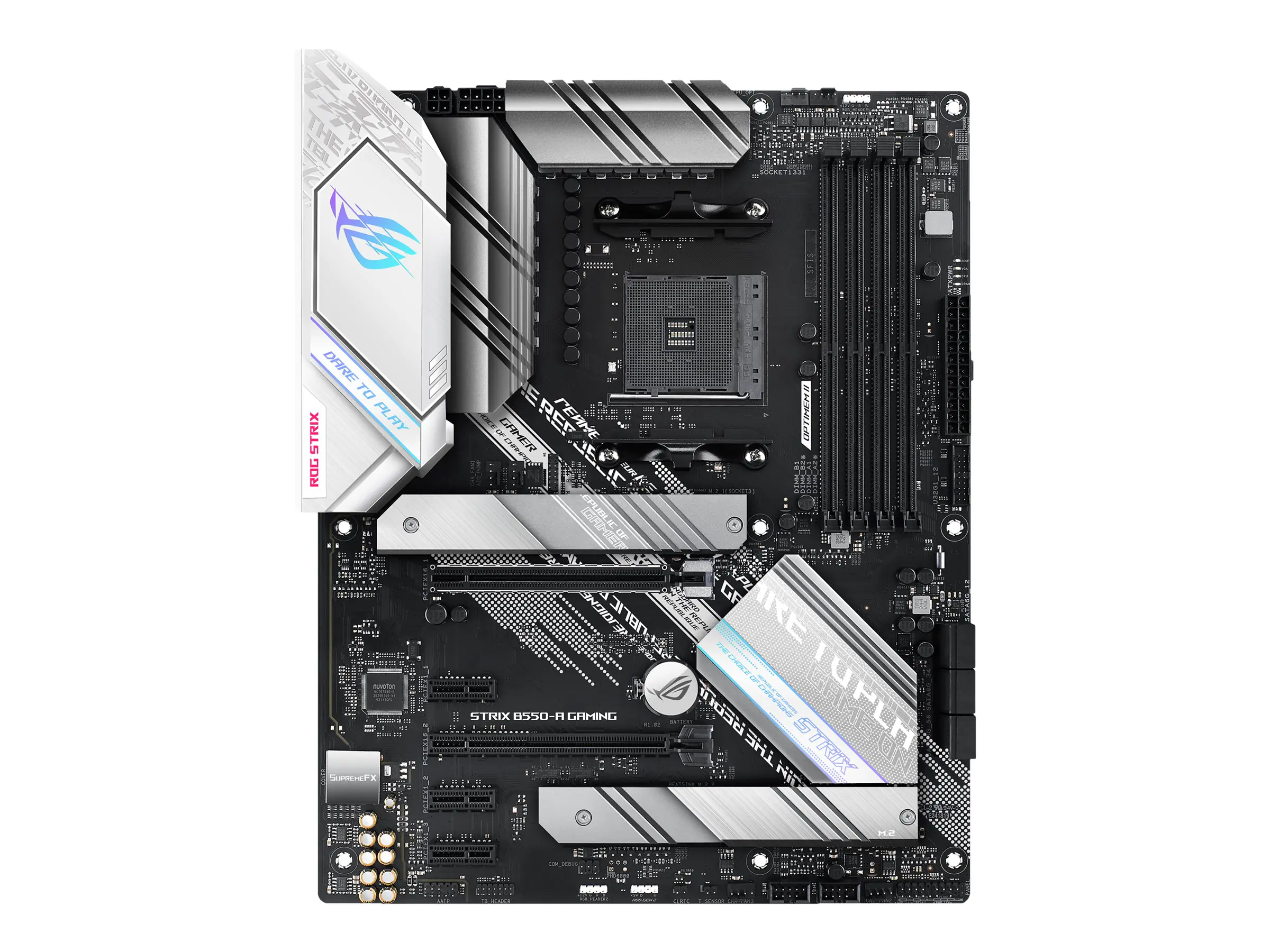 ASUS ROG STRIX B550-A GAMING - Motherboard - ATX - Socket AM4 - AMD B550 Chipsatz - USB-C Gen2, USB 3.2 Gen 1, USB 3.2 Gen 2 - 2.5 Gigabit LAN - Onboard-Grafik (CPU erforderlich) 90MB15J0-M0EAY0