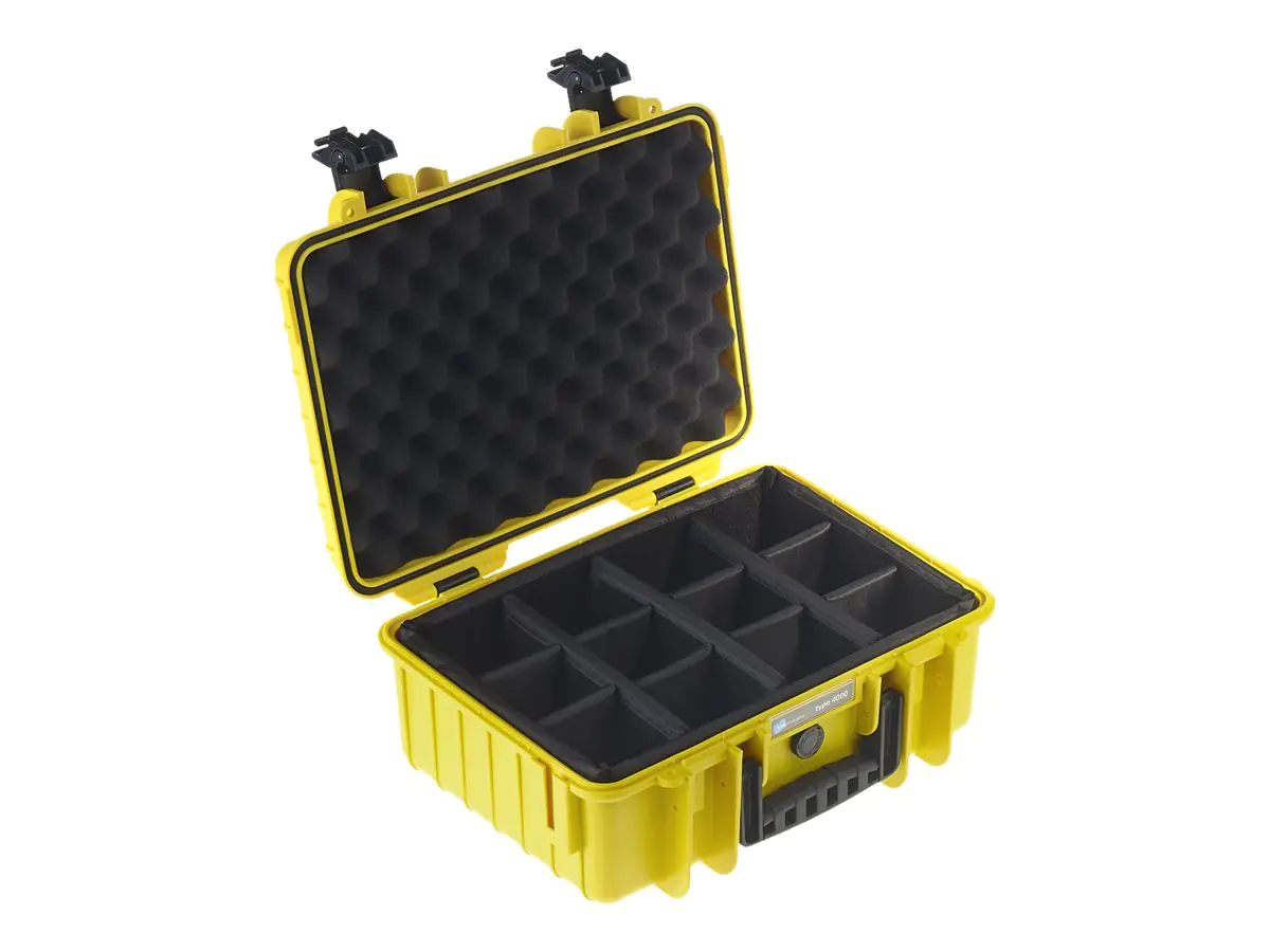 B&W outdoor.case Type 4000 - Hartschalentasche - Polypropylen - Gelb
