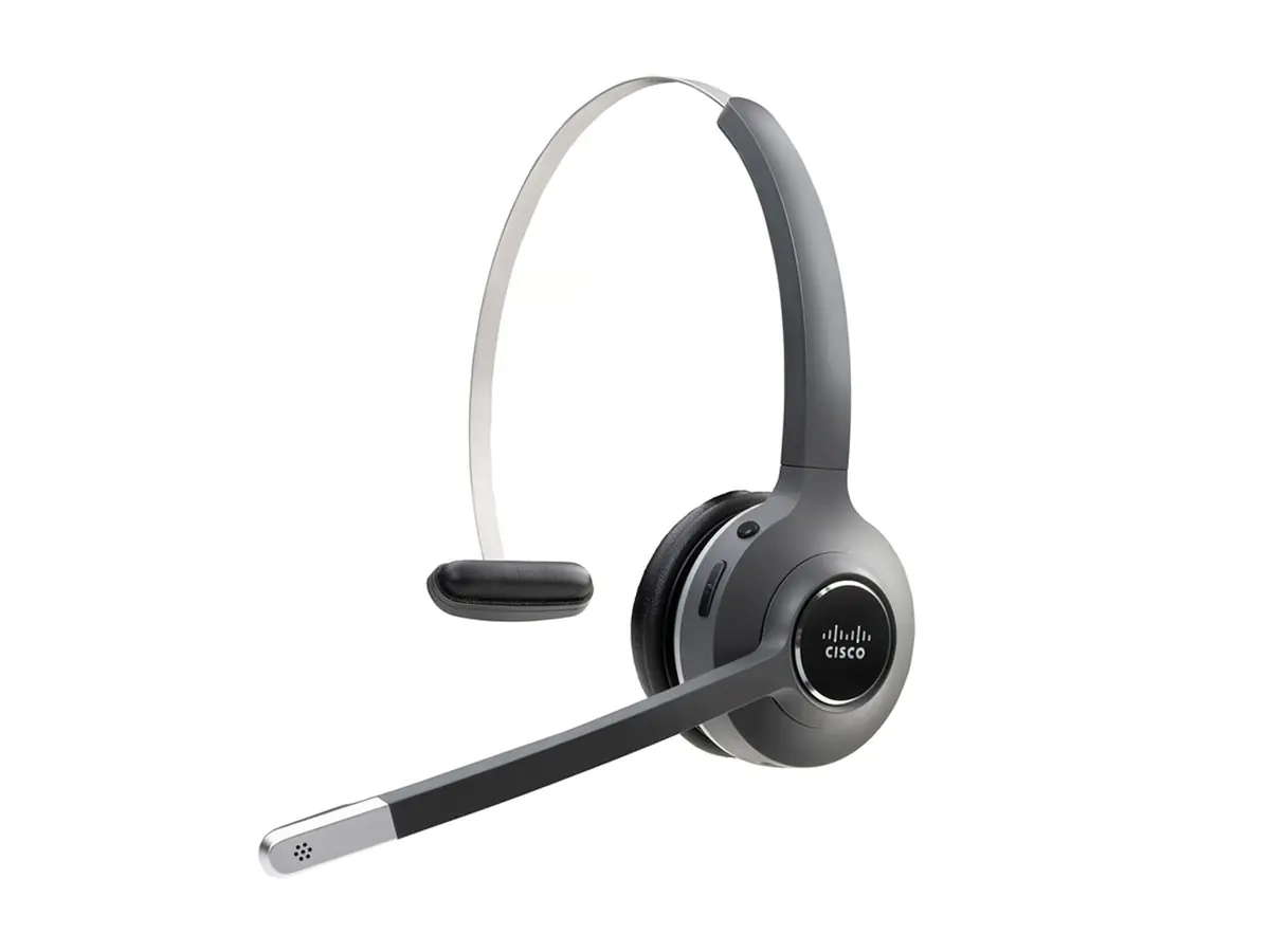 Cisco 561 Wireless Single - Headset - On-Ear - konvertierbar - DECT - kabellos - mit Standard Base Station - für IP Phone 68XX, 78XX, 88XX; Unified IP Phone 79XX