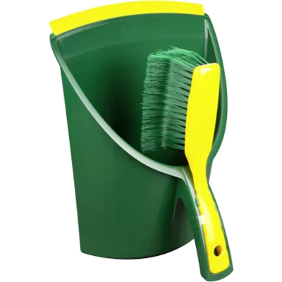 BÜMAG Kehrgarnitur Jumbo 33,4 x 17,5 x 28,5 cm (B x H x T) Elaston grün/gelb BÜMAG Kehrgarnitur Jumbo 33,4 x 17,5 x 28,5 cm (B x H x T) Elaston grün/gelb