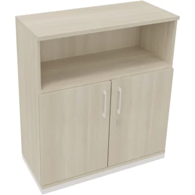 Kombischrank 2OH Tür 1OH Regal B1000xT442xH1133mm ws/Akazie