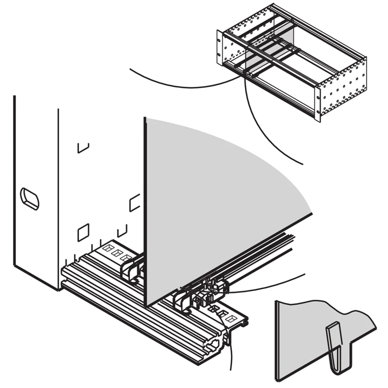 SCHROFF Zwischenwand - ZWISCHENWAND 3HE 160T (34562761)