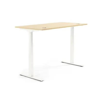 Schreibtisch FLEX MODUL Maße: 2.000 x 605-1.255 x 800 mm (B x H x T) Spanplatte, melaminharzbeschichtet ahorn