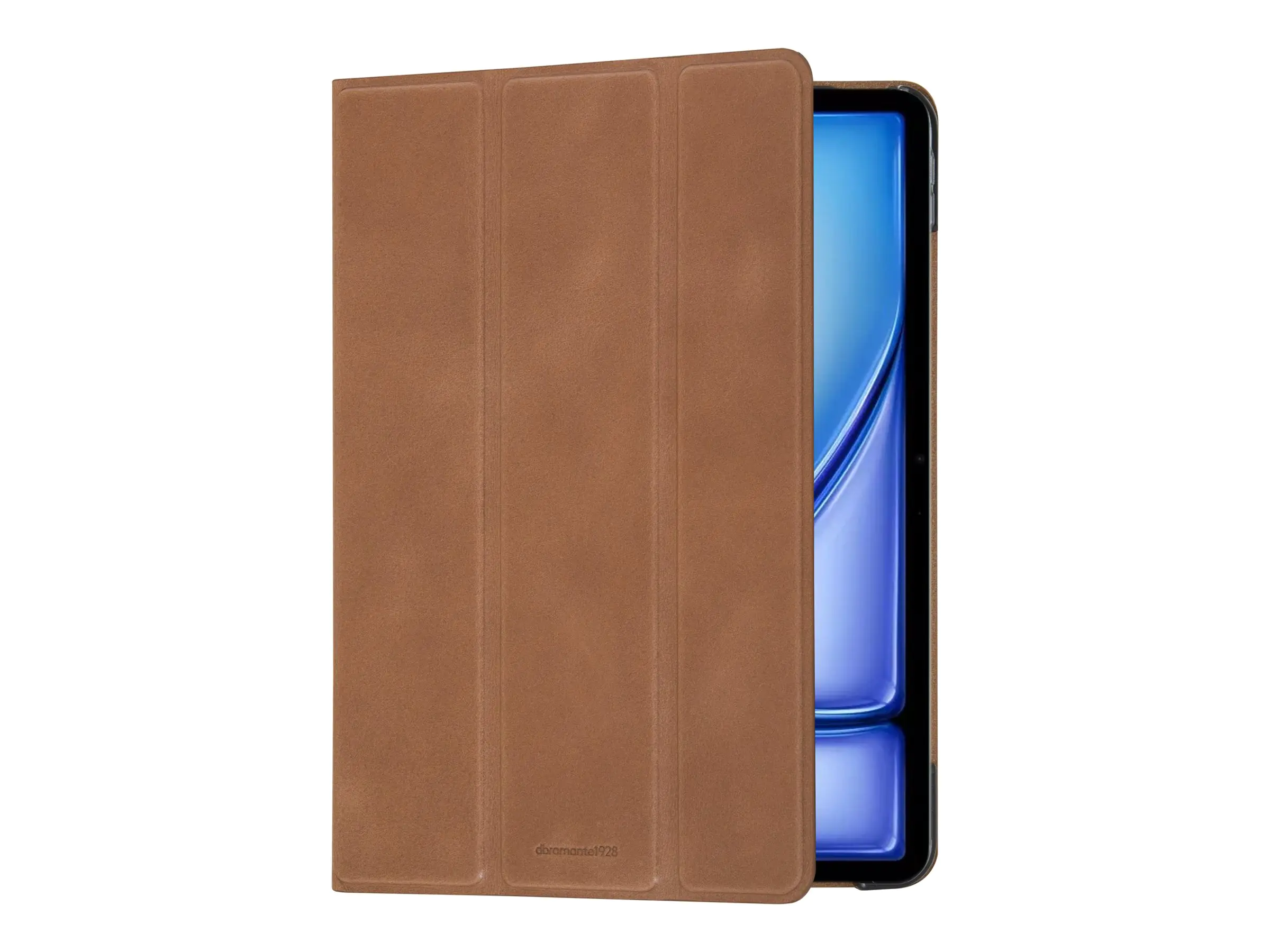 dbramante1928 Risskov - Flip-Hülle für Tablet - genarbtes Leder - Hellbraun (10.9" - 11")