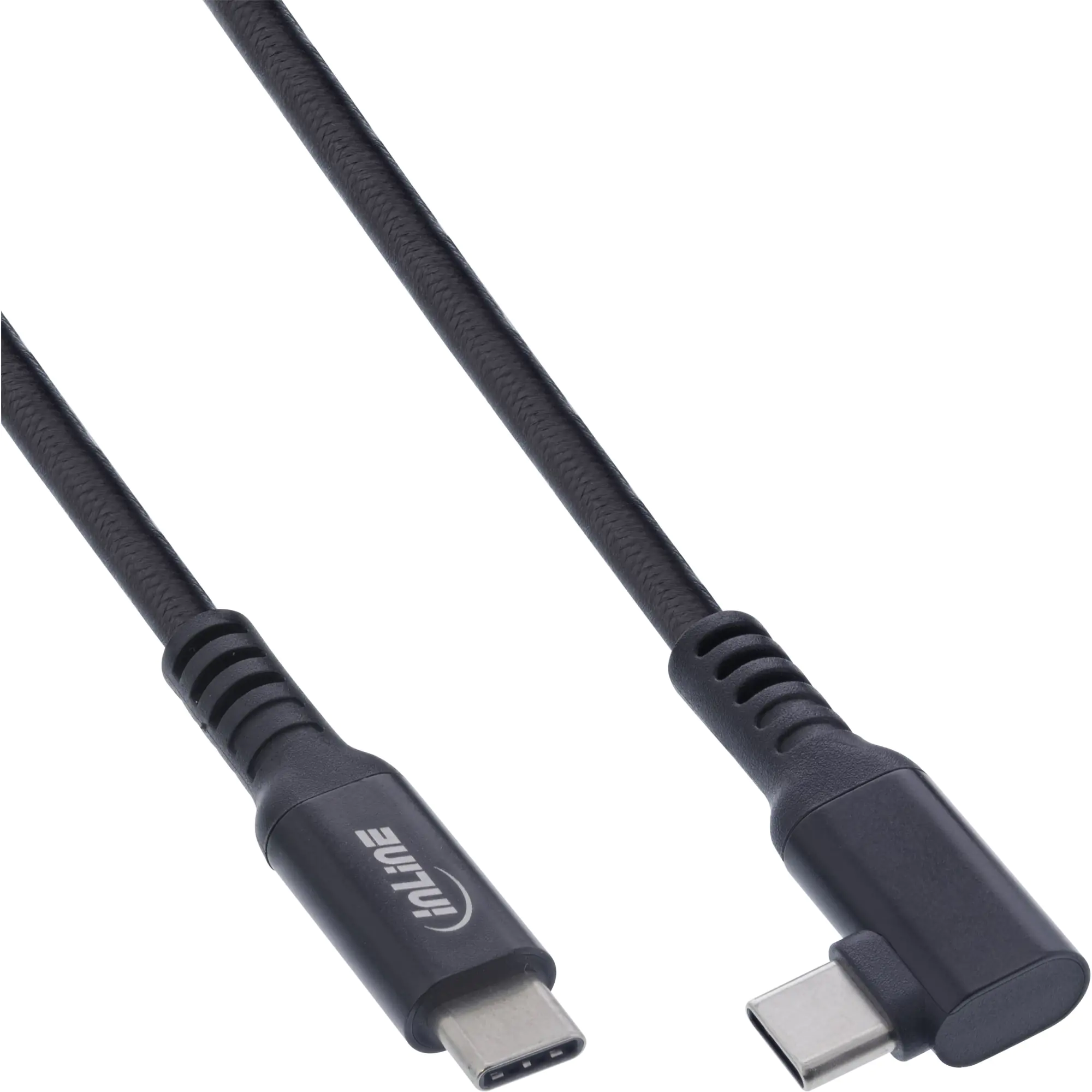 InLine USB 3.2 Gen.1 Kabel - USB-C St/St gewinkelt für VR - schwarz - 5m 35705V