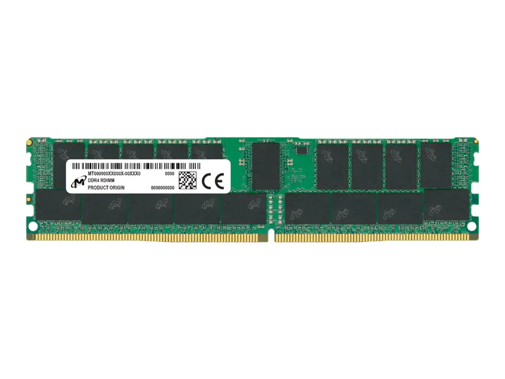 Micron - DDR4 - Modul - 32 GB - DIMM 288-PIN - 3200 MHz / PC4-25600 - CL22 - 1.2 V - registriert - ECC Micron - DDR4 - Modul - 32 GB - DIMM 288-PIN - 3200 MHz / PC4-25600 - CL22 - 1.2 V - registriert - ECC
