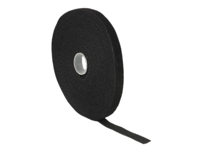 DeLOCK Velcro - Kabelbinderrolle - 10 m - Schwarz
