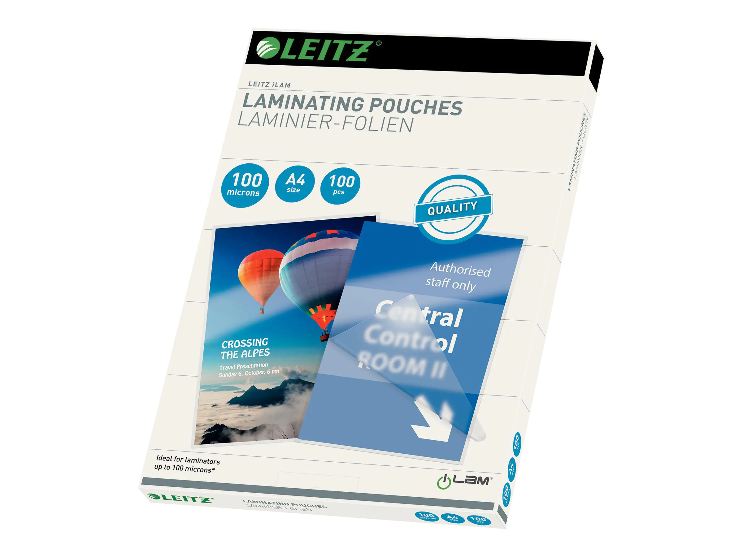 Leitz Laminierfolie 33826 DIN A4 100mic 100 St./Pack.