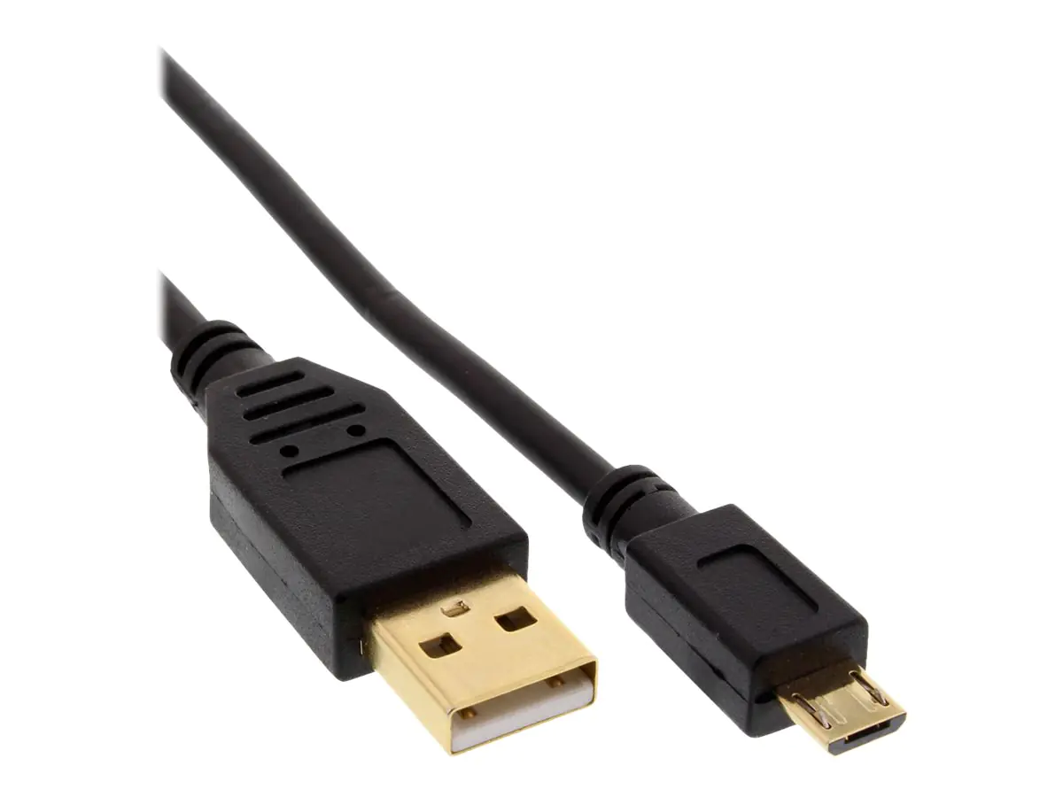 InLine - USB-Kabel - Micro-USB Typ B (M) zu USB (M) - USB 2.0 - 30 cm - Schwarz InLine - USB-Kabel - Micro-USB Typ B (M) zu USB (M) - USB 2.0 - 30 cm - Schwarz