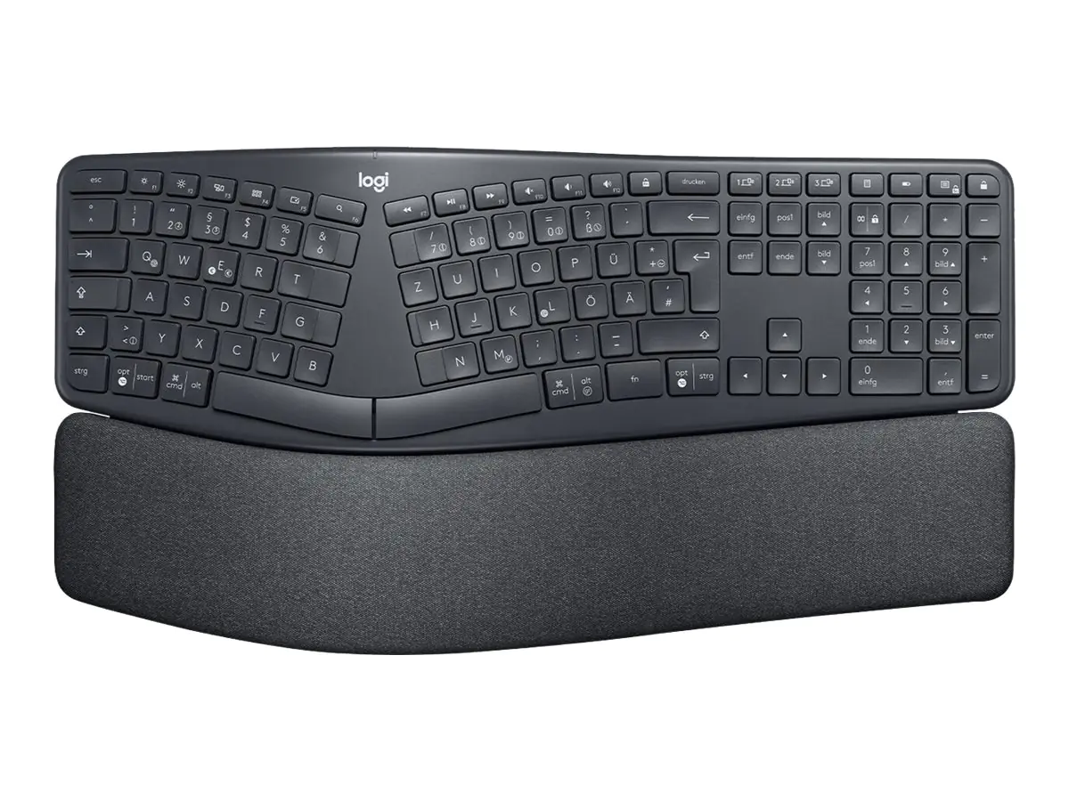 Logitech ERGO K860 - Tastatur - kabellos - 2.4 GHz, Bluetooth 5.0 - QWERTZ - Deutsch Logitech ERGO K860 - Tastatur - kabellos - 2.4 GHz, Bluetooth 5.0 - QWERTZ - Deutsch