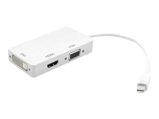 Techly - Videokonverter - Mini DisplayPort - DVI, HDMI, VGA - weiß