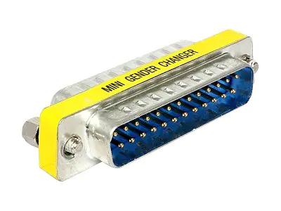 Delock Adapter Sub-D - Serieller / paralleler Gender Changer - DB-25 (M) zu DB-25 (M)