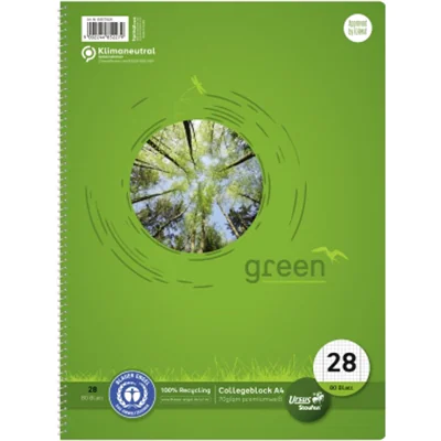 Staufen Collegeblock Green 608575020 DIN A4 70g kar. 80Bl Staufen Collegeblock Green 608575020 DIN A4 70g kar. 80Bl