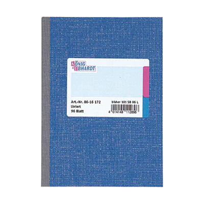 König & Ebhardt Kladde 8615172 DIN A5 liniert 96Blatt blau König & Ebhardt Kladde 8615172 DIN A5 liniert 96Blatt blau