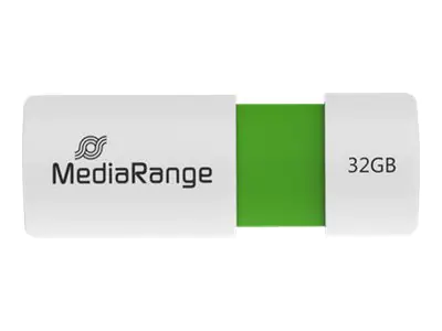 MediaRange - USB-Flash-Laufwerk - 32 GB - USB 2.0 - weiß, grün MediaRange - USB-Flash-Laufwerk - 32 GB - USB 2.0 - weiß, grün